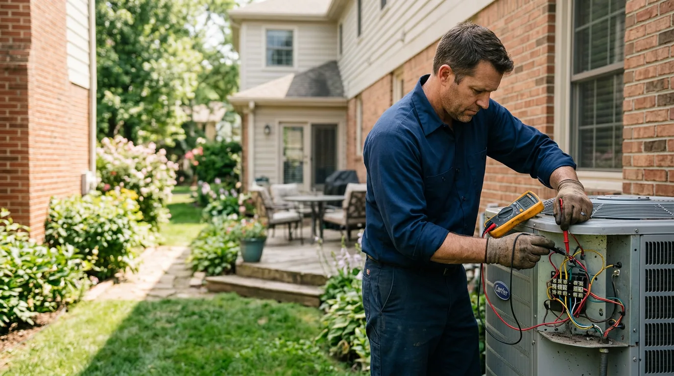 HVAC technician working near Bethany Beach, DE